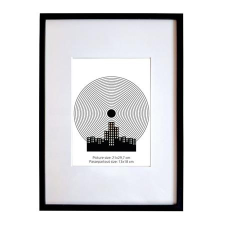 . Képkeret, 21x29,7 cm, aluminium keret, Fotoplus , fekete fényképkeret