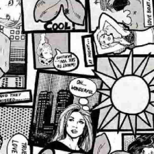  Képregény öntapadós tapéta 90cmx2m tapéta, díszléc és más dekoráció