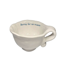  Kerámia csésze, Incartato Ceramics, Ok nélkül, 130 ml, fehér bögrék, csészék