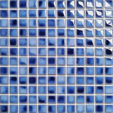 Kerámia mozaik Premium Mosaic aqua blue 30x30 cm fényes MOSBH23ABLL csempe