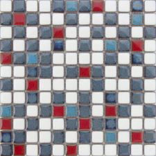Kerámia mozaik Premium Mosaic kék 30x30 cm fényes MOSS23MIX1 csempe