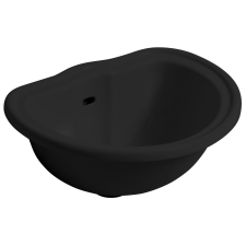 KERASAN RETRO kerámiamosdó, 50x41cm, matt fekete fürdőkellék