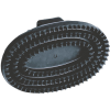 Kerbl Junior ovális lóvakaró kézpánttal gyerekeknek (120 x 75 mm | Fekete)