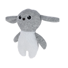 Kerbl Puppy Plüss Kutyajáték Izgalmas hanggal 16cm - Szürke / Fehér játék kutyáknak