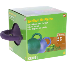 Kerbl speciális önfelfújódó játéklabda lovaknak (Lila | Menta aromával | 25 cm) lovaglás