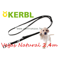  Kerbl Vegas Natural Black Kiképző Póráz 240Cm 22Mm (83934) nyakörv, póráz, hám kutyáknak