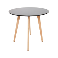  Kerek étkezőasztal Eden Ø80 cm - Fekete bútor