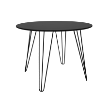  Kerek étkezőasztal HARRY 100x100, fekete bútor