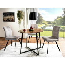  Kerek étkezőasztal LUNA 90 cm, rusztikus barna bútor