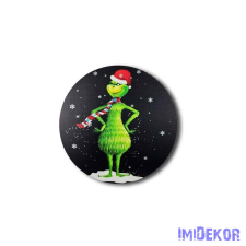  Kerek karácsonyi 13cm - Grincs dekorációs kellék
