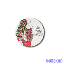  Kerek karácsonyi 13cm - Trendi csajszi dekorációs kellék