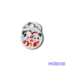  Kerek karácsonyi 5cm 5db/csomag - Mickey és Minnie dekorációs kellék