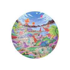  Kerek kirakós puzzle dobozban - Dinók, 150 darab. puzzle, kirakós