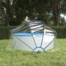  Kerek PVC medencekupola 315 x 158 cm medence kiegészítő