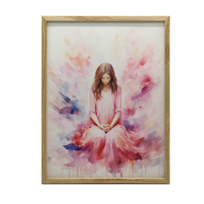 KERET FAL PLAKÁT ANGYAL SOFT SHES OF PEACE 30x40 CM grafika, keretezett kép