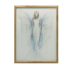KERET FALI PLAKÁT ANGYAL BLUE 70x100 CM FEKETE KERET grafika, keretezett kép