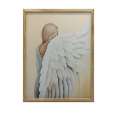 KERET FALI PLAKÁT ANGYAL INKARNÁCIÓ 50x70 CM FEKETE grafika, keretezett kép