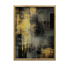  KERET FALI PLAKÁT ARANY ÁRNYAKOK MINIMALIZMUS 30x40 CM grafika, keretezett kép