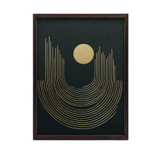 KERET FALI PLAKÁT ARANY GEOMETRIA 60X90 CM ALUMÍNI VÁZ grafika, keretezett kép