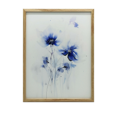 KERET FALI PLAKÁT ARANYVIRÁGOK FINOM 70x100 CM grafika, keretezett kép