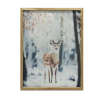  KERET FALI PLAKÁT FIATAL SZARVASZ A TÉLI ERDŐBEN 50X70 CM