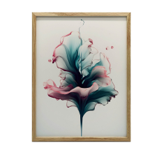 KERET FALI PLAKÁT FOLYÓ TÜKRÖZÉSEK SÖTÉTBARNA 50x70 grafika, keretezett kép