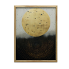 KERET FALI PLAKÁT GOLDEN COSMIC CIRCLE 50x70 CM SÖTÉTBARNA