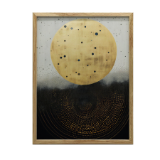  KERET FALI PLAKÁT GOLDEN COSMIC CIRCLE 70x100 CM MATTE grafika, keretezett kép