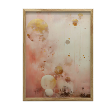 KERET FALI PLAKÁT GOLDEN DREAMS SÖTÉTBARNA 30x40 CM MATT PAPÍR grafika, keretezett kép
