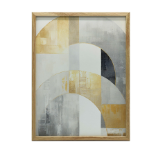 KERET FALI PLAKÁT GOLDEN SYMMETRY ART DECO ABSTRACT 50x70 CM grafika, keretezett kép