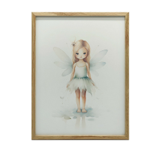 KERET FALI PLAKÁT GREEN FAIRY 50x70 CM FA KERET grafika, keretezett kép