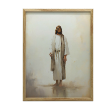 KERET FALI PLAKÁT JÉZUS IMÁDSÁG VALLÁSI NAGY 50x70 CM grafika, keretezett kép