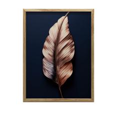 KERET FALI PLAKÁT LUXUS LEVÉS ROSE GOLD 30x40 CM grafika, keretezett kép