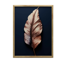 KERET FALI PLAKÁT LUXUS LEVÉS ROSE GOLD 50x70 CM grafika, keretezett kép