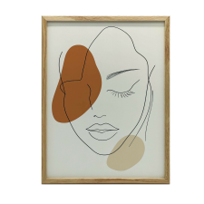 KERET FALI PLAKÁT NYUGODT NŐISÉG 70x100 CM FEKETE grafika, keretezett kép