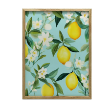  KERET FALI PLAKÁT VIRÁGZÓ CIROMOK KONYHA 50X70 CM grafika, keretezett kép