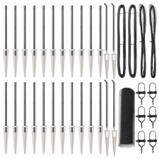  Kerítés oszlopokkal Szürke 0.5 x 50 m PVC-bevonatos acél építőanyag