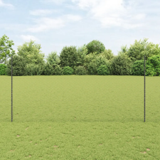  kerítésoszlopok 10 db U-csatorna Szürke 150 cm Acél építőanyag