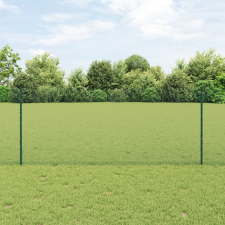  Kerítésoszlopok 5 db U-csatorna zöld 100 cm acél építőanyag