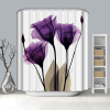Kermix Textil Zuhanyfüggöny, lila virág 31 (180 x 200 cm)