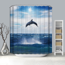 Kermix Textil Zuhanyfüggöny, Ugró delfin 64 fürdőszoba kiegészítő