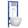 Kerra Delos White Duofix Delta Chr falba építhető WC tartály szett