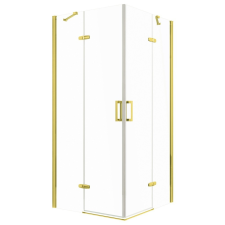 Kerra Flow Gold szögletes nyílóajtós zuhanykabin 90 cm kád, zuhanykabin