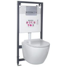 Kerra Kasos Adriatic Chrome falba építhető WC tartály szett szaniter