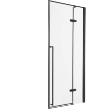 Kerra Long DR 90 zuhanyajtó fekete kád, zuhanykabin