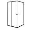 Kerra Olga Black 80x80 cm szögletes zuhanykabin zuhanytálca nélkül