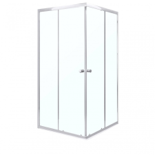 Kerra Olga SQ 80x80 cm szögletes zuhanykabin zuhanytálca nélkül - króm profil, víztiszta üveg kád, zuhanykabin