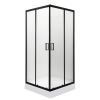 Kerra Soho Square Black 80 szögletes zuhanykabin zuhanytálcával