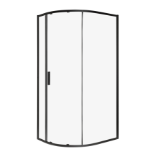 Kerra Solid RPA 100x80 BL íves egyajtós aszimmetrikus zuhanykabin tálca nélkül kád, zuhanykabin