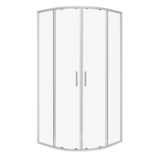 Kerra Solid RS 80 íves duplaajtós zuhanykabin tálca nélkül kád, zuhanykabin